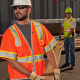 Kishigo 1551 Brilliant Series Type R Class 3 Heavy Duty Safety Vest - Orange