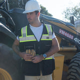 Kishigo B500 Enhanced Visibility Professional Utility Safety Vest - Black