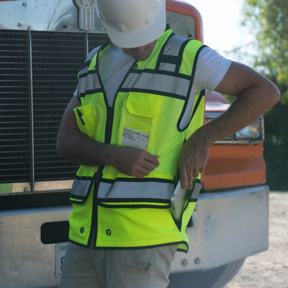 Kishigo S5004 High Performance Surveyors Safety Vest - Yellow/Lime