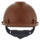 MSA V-Gard Hydro Dip Cap Style Hard Hat - 4-Point Fast-Trac III Suspension - Italian Leather