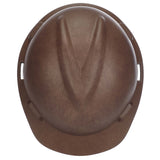 MSA V-Gard Hydro Dip Cap Style Hard Hat - 4-Point Fast-Trac III Suspension - Italian Leather