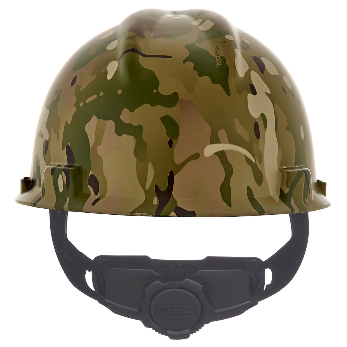 MSA V-Gard Hydro Dip Cap Style Hard Hat - 4-Point Fast-Trac III Suspension - Multi Camo