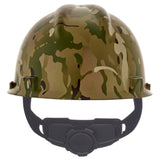 MSA V-Gard Hydro Dip Cap Style Hard Hat - 4-Point Fast-Trac III Suspension - Multi Camo