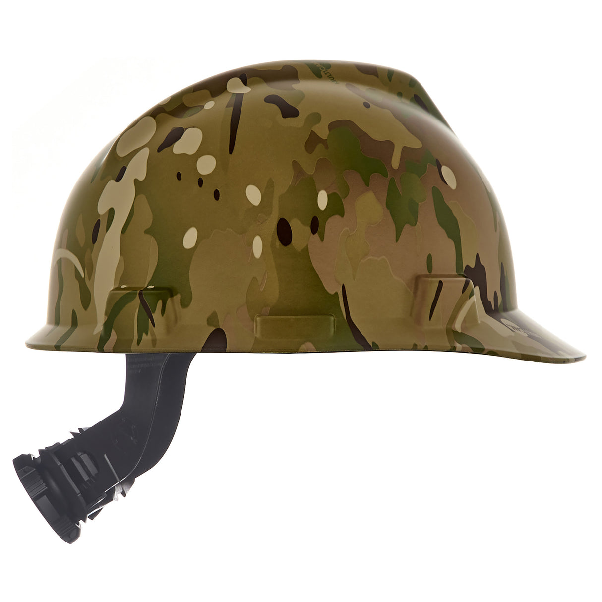 MSA V-Gard Hydro Dip Cap Style Hard Hat - 4-Point Fast-Trac III Suspension - Multi Camo