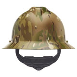 MSA V-Gard Hydro Dip Full Brim Hard Hat - 4-Point Fast-Trac III Suspension - Multi Camo