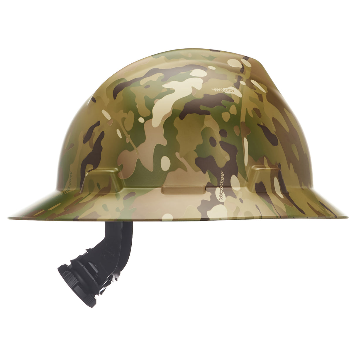 MSA V-Gard Hydro Dip Full Brim Hard Hat - 4-Point Fast-Trac III Suspension - Multi Camo