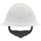 MSA V-Gard C1™ Full Brim Vented Hard Hat - Fas-Trac III Suspension