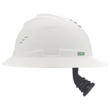 MSA V-Gard C1™ Full Brim Vented Hard Hat - Fas-Trac III Suspension