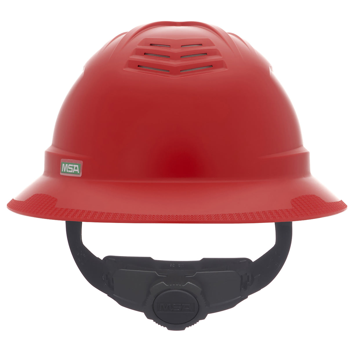 MSA V-Gard C1™ Full Brim Vented Hard Hat - Fas-Trac III Suspension