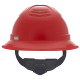 MSA V-Gard C1™ Full Brim Vented Hard Hat - Fas-Trac III Suspension