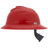 MSA V-Gard C1™ Full Brim Vented Hard Hat - Fas-Trac III Suspension