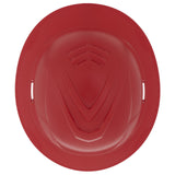 MSA V-Gard C1™ Full Brim Vented Hard Hat - Fas-Trac III Suspension