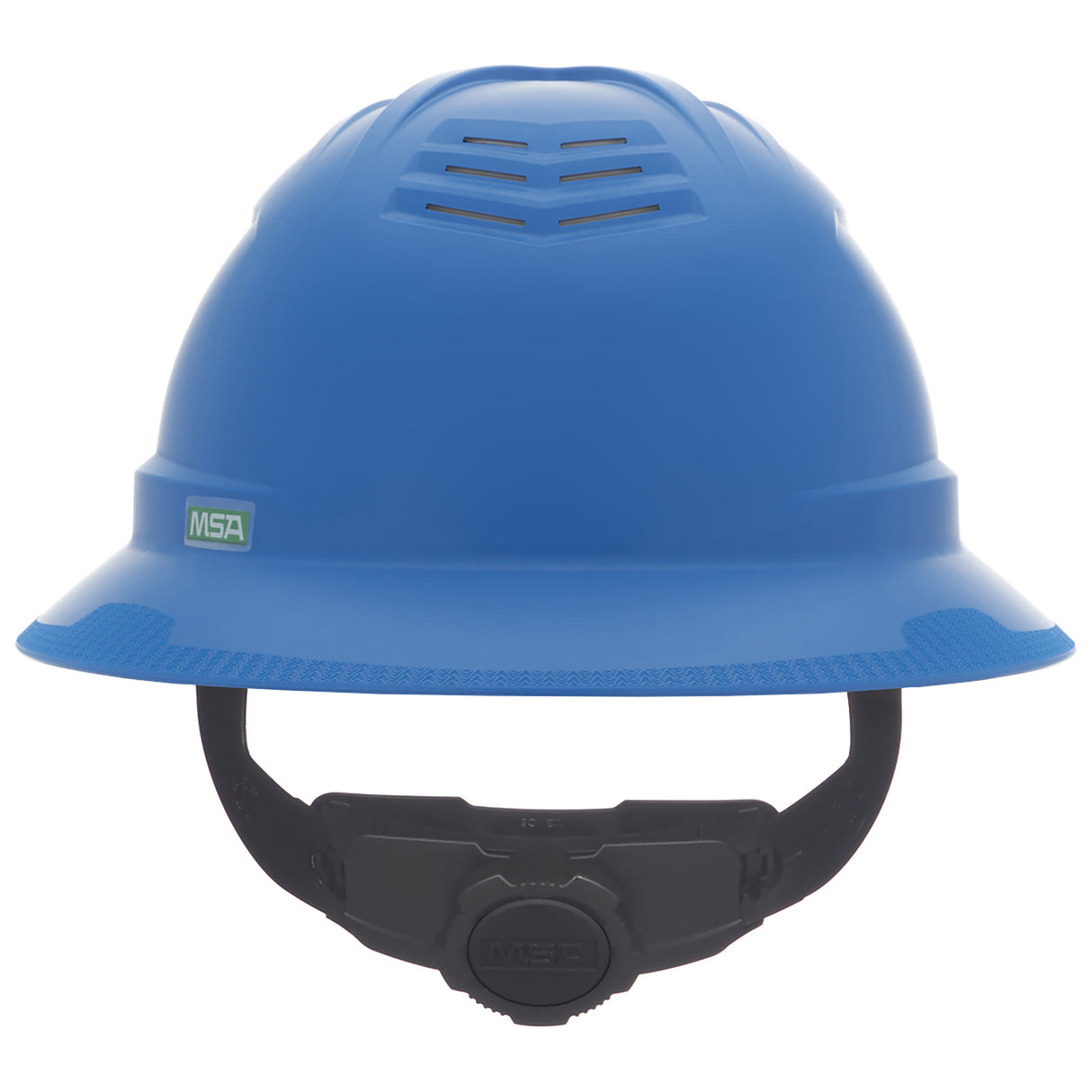 MSA V-Gard C1™ Full Brim Vented Hard Hat - Fas-Trac III Suspension