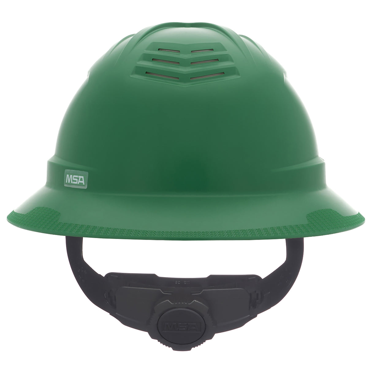 MSA V-Gard C1™ Full Brim Vented Hard Hat - Fas-Trac III Suspension