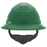 MSA V-Gard C1™ Full Brim Vented Hard Hat - Fas-Trac III Suspension