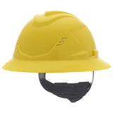 MSA V-Gard C1™ Full Brim Vented Hard Hat - Fas-Trac III Suspension