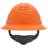 MSA V-Gard C1™ Full Brim Vented Hard Hat - Fas-Trac III Suspension