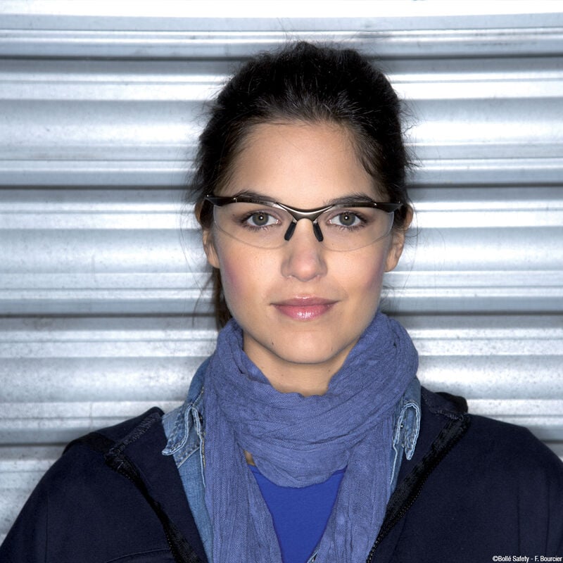 Bolle CONTOUR Metal Safety Glasses  with Stainless Frame  (10-Pack)