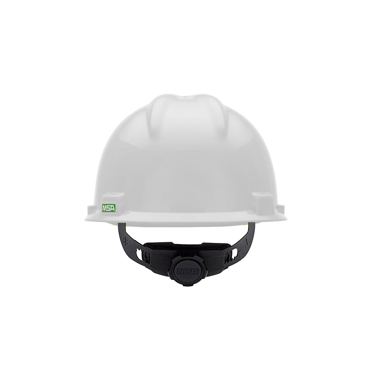MSA Super-V Cap Style Hard Hat - 4-Point Fast-Trac III Suspension - White (12-Pack)