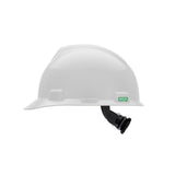 MSA Super-V Cap Style Hard Hat - 4-Point Fast-Trac III Suspension - White (12-Pack)
