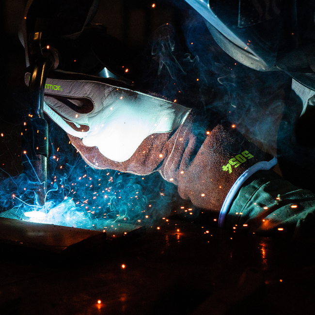 HexArmor HeatArmor® 5054 MIG/TIG Welding Gloves - Goatskin Leather - Gauntlet Cuff