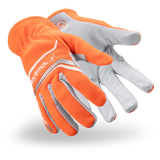 HexArmor Chrome SLT® 4075 Lightweight Leather Palm Cut-Resistant Hi-Viz Gloves - A6 Cut