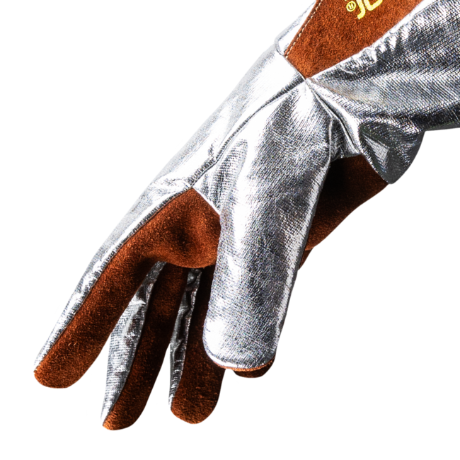 HexArmor HeatArmor® 5060 Aluminized Welding Gloves - Split Cowhide Leather/Aluminized Aramid