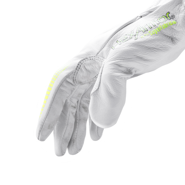 HexArmor Chrome Series® 4081 Cut-Resistant Gloves - A8 Cut - Goatskin Leather Palm