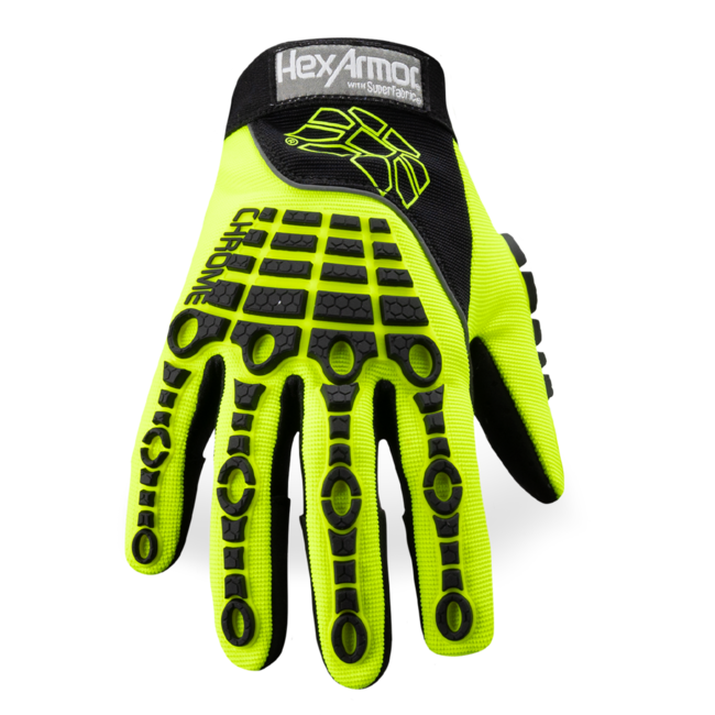 HexArmor Chrome Series® 4026 Impact-Resistant Gloves  - PVC Dots - A8 Cut