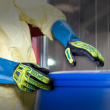 HexArmor HexChem® 7071 Chemical-Resistant HI-Viz Gloves - A4 Cut