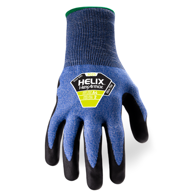 HexArmor Helix® 3025 High Dexterity Work Gloves - A4 Cut