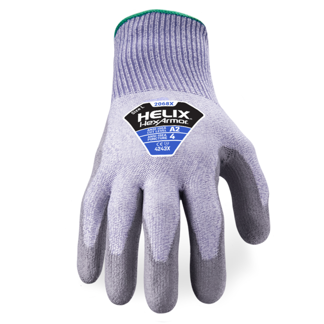 HexArmor Helix® 2068X High Dexterity Work Gloves 13 ga HPPE/Nylon Shell