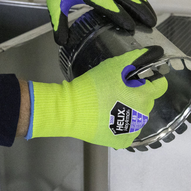 HexArmor Helix® 3060 Cut-Resistant Hi-Viz Gloves- A9 Cut
