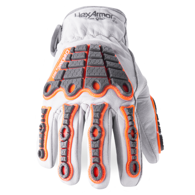 HexArmor Chrome SLT® 4069 Cut-Resistant Hi-Viz Gloves - A9 Cut - Arc Flash CAT 2