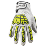 HexArmor Chrome Series® 4080 Impact-Resistant Hi-Viz Gloves - A8 Cut - Goatskin Leather Palm