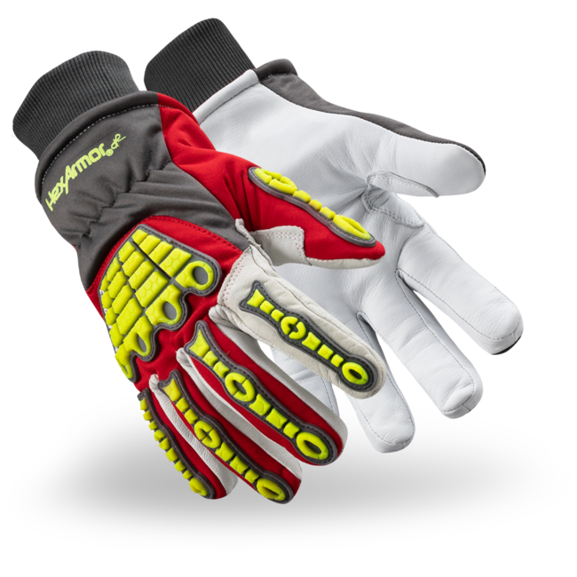 HexArmor Chrome SLT® Leather Winter 4073W Hi-Viz Gloves - A6 Cut
