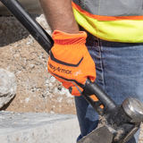 HexArmor Chrome SLT® 4072 Lightweight Leather Palm Cut-Resistant Hi-Viz Gloves - A6 Cut