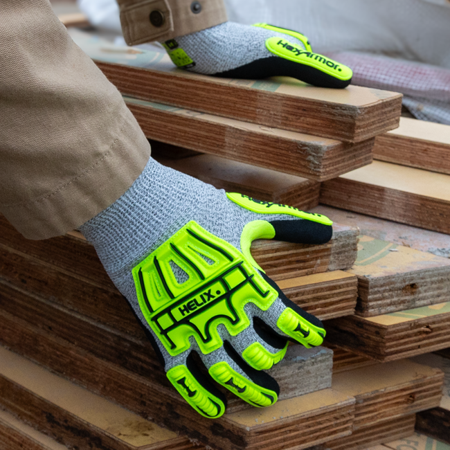 HexArmor Helix® 1075IMP Impact Resistant Fiberglass Gloves - Size M (8)
