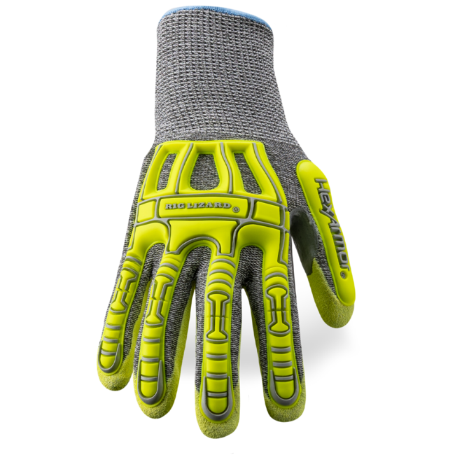 HexArmor Rig Lizard® Thin Lizzie™ 2090X Cut-Resistant Hi-Viz Gloves - A4 Cut