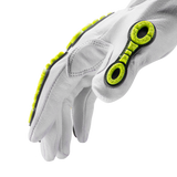 HexArmor Chrome Series® 4080 Impact-Resistant Hi-Viz Gloves - A8 Cut - Goatskin Leather Palm