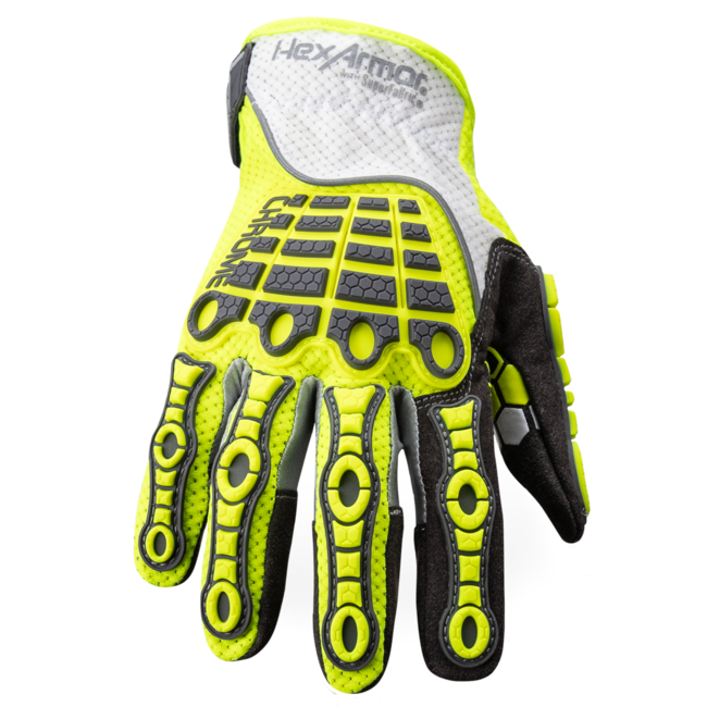 HexArmor Chrome Oasis® 4035IMP Impact-Resistant Gloves - A8 Cut - Synthetic Leather Palm