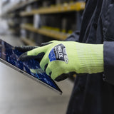 HexArmor Helix® 2060 Core9™ Technology Cut-Resistant Hi-Viz Gloves - A9 Cut
